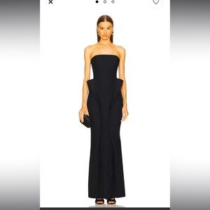 Michael Costello x REVOLVE Alondra Gown, Black, Small, Worn Once